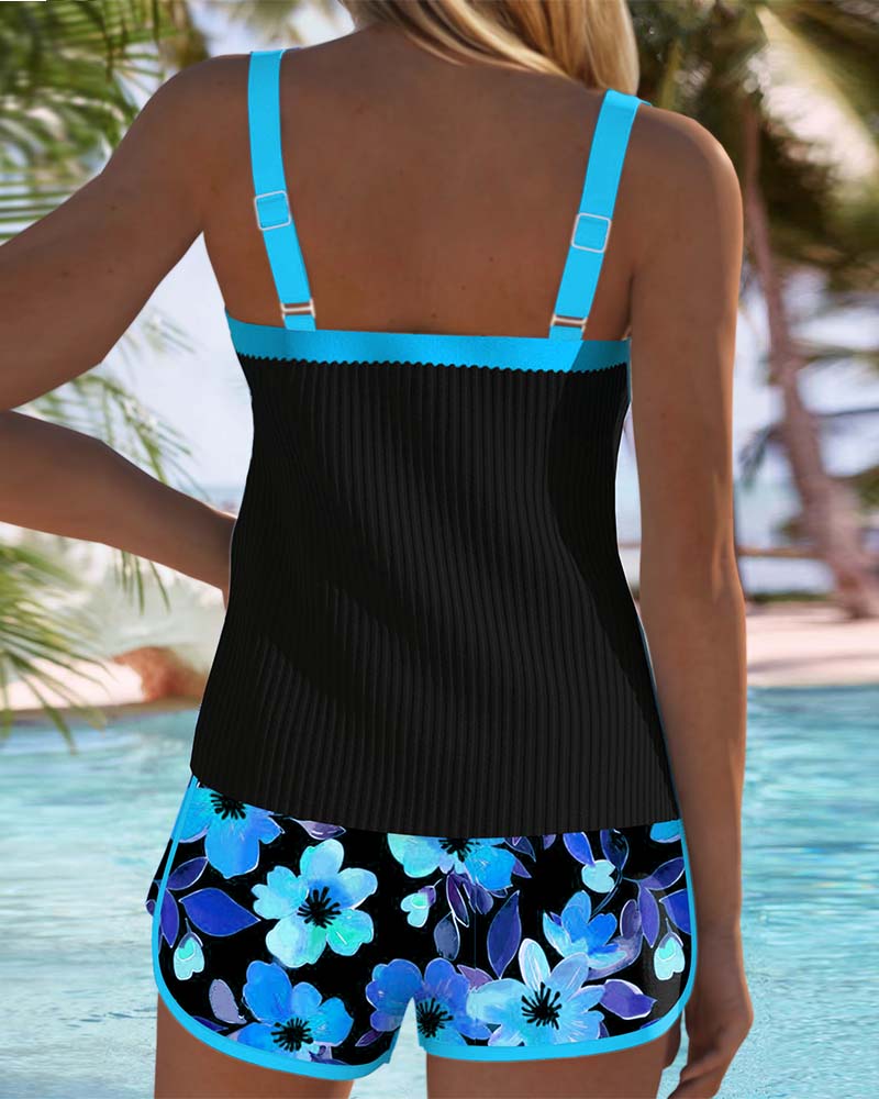 Darcy | Belly-Covering Elegant Tankini Swim Set